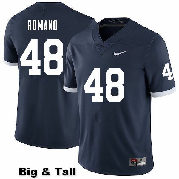 NCAA Nike Men's Penn State Nittany Lions Cody Romano #48 College Football Authentic Big & Tall Navy Stitched Jersey JQD6798JC